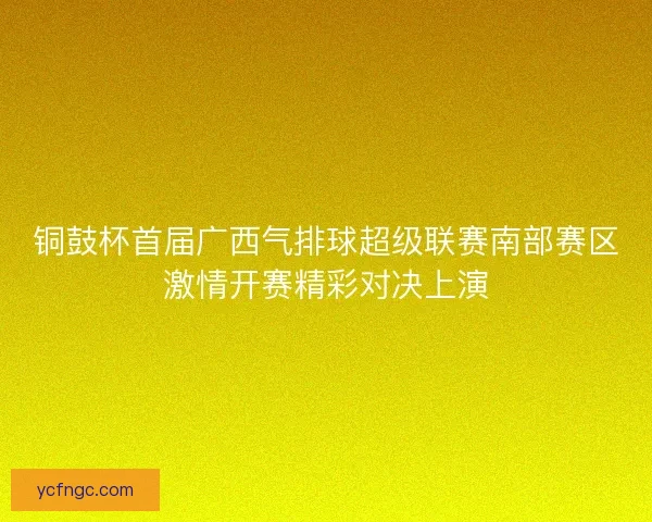 铜鼓杯首届广西气排球超级联赛南部赛区激情开赛精彩对决上演
